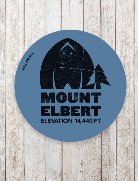 Mount Elbert Sticker - All Peak