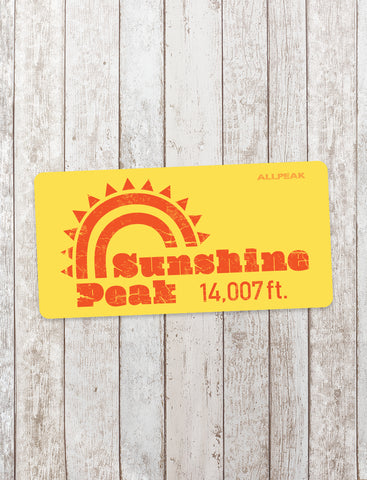 Sunshine Peak Sticker - All Peak